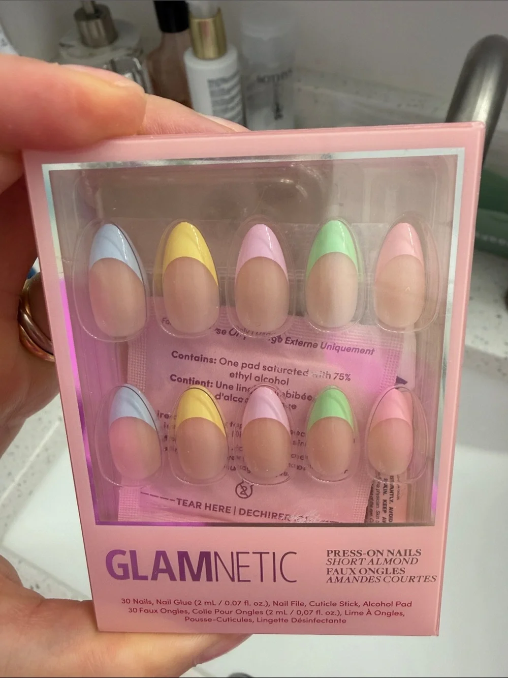 Glamnetic Press-On Nail Set - Neutral & Pastel Shades
